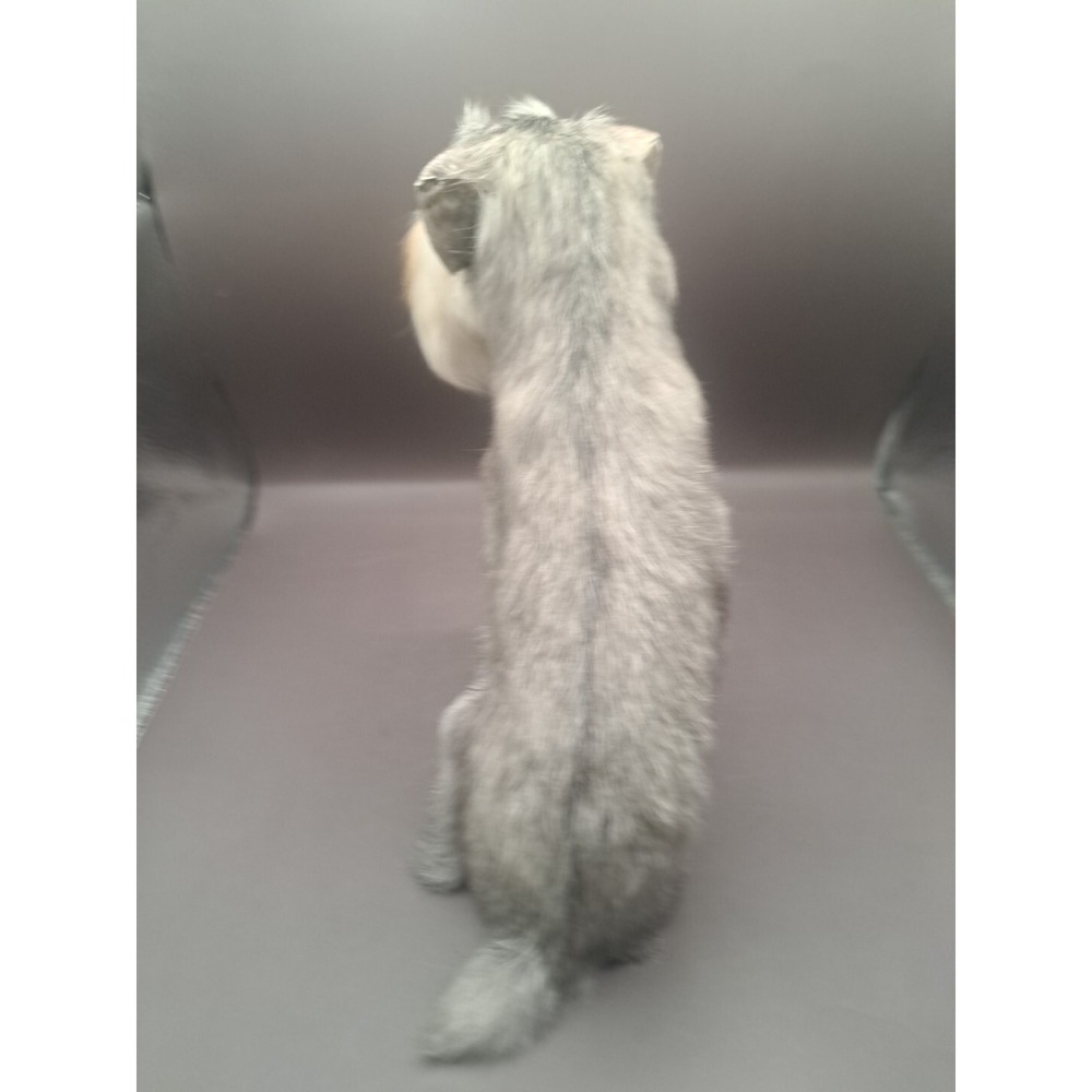 Realistic Furry Dog Figurine‎ Terrier Mini Schnauzer Scotty Gray Puppy Beard Pet - Picture 7 of 15